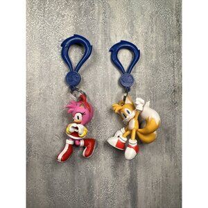 Sonic the Hedgehog Backpack Hanger Amy Rose Knuckles Keychain Hangar Series 2 S2
